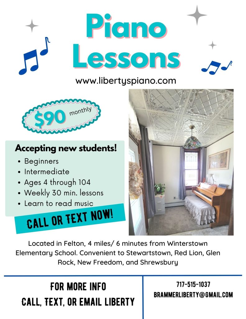 piano teacher in stewartstown pa